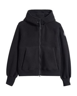 Canada Goose Chilliwack Kind Fleece Hooded Bomber Jacket - Black