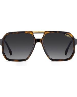 Carrera Victory 'C' 60Mm Double Bridge Gradient Square Sunglasses - Black