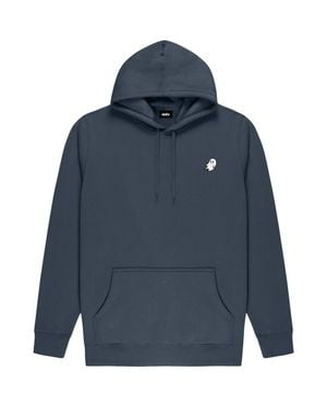 Alix Ghost Midweight Fleece Classic Hooded Sweatshirt - Blue
