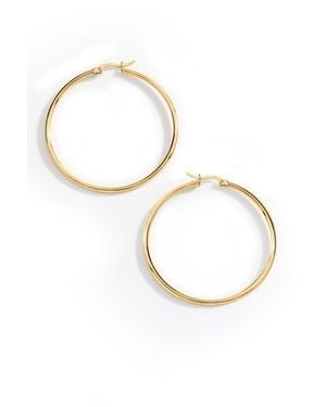 Mint & Lily Lynette Large Hoop Earrings - Metallic