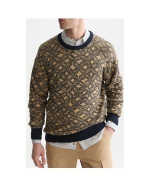 Scotch & Soda Jacquard Sweater - Brown