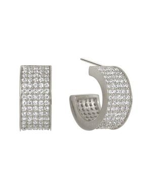Dean Davidson Petit Pavé Thick Huggie Hoop Earrings - Multicolor