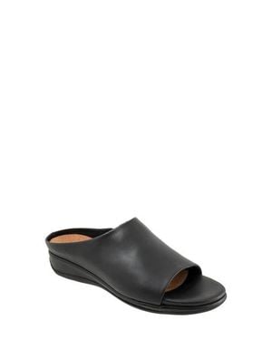 Softwalk Turner Wedge Slide Sandal - Gray