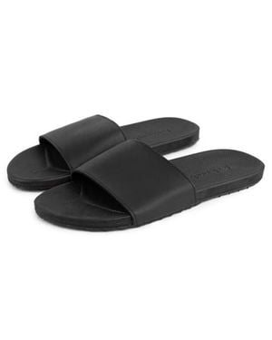 feel good Banyan Rubber Spa/Shower Slide Sandals - Black