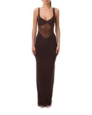 Naked Wardrobe The Smokeshow Maxi Dress - Purple