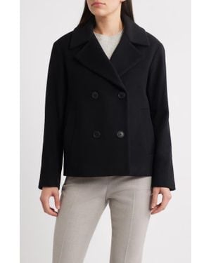 Fleurette Jane Wool Peacoat - Black
