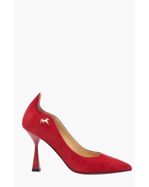 Cavalinho Endless Love Suede High Heel Pumps - Red