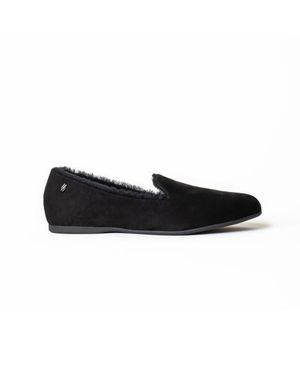 Mave & Chez Audrey Suede Slipper - Black