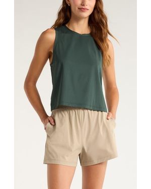 Zella Rally Mesh Tank - Green