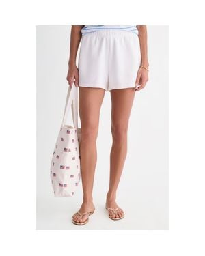 Vineyard Vines Kids' Garment Dyed Cotton Sweat Shorts - White