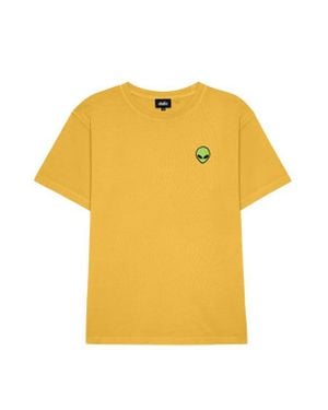 Alix Alien Midweight Garment Dye Tee - Yellow