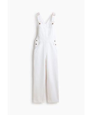 H&M Cotton Denim Dungarees - White