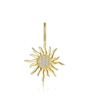 Lafonn Golden Sun Simulated Diamond Charm - Metallic