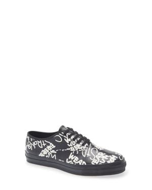 Comme des Garçons Graphic Leather Sneaker - White