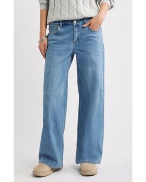 BP. Low Rise Baggy Wide Leg Jeans - Blue