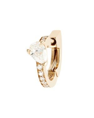 Repossi Serti Sur Vide Diamond Single Earring - Metallic