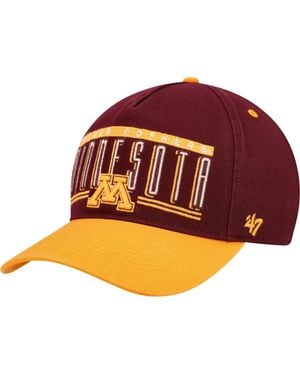 '47 Minnesota Golden Gophers Double Header Hitch Adjustable Hat - Orange