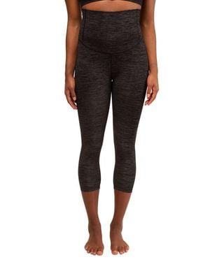 Modern Eternity Maternity Zara Seamless Yoga Maternity Capri - Black