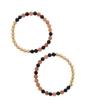 The Healer's Collection N2 Attract Love Set Of 2 Healer's Bracelets - Metallic