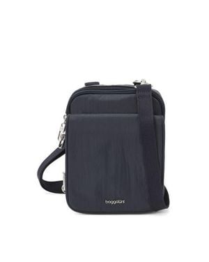 Baggallini Securtex Journey Anti-Theft Mini Crossbody - Blue