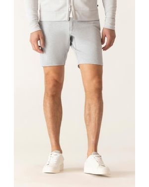 Dek Galaxy 8.5-Inch Bermuda Flat Front Stretch Twill Shorts - White