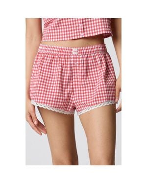 Florence By Mills Cheeky Stretch Cotton Boxer - Red