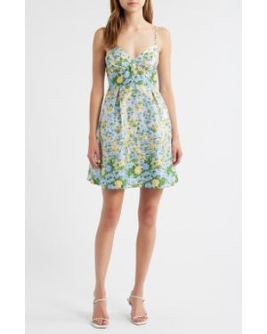 Sister Jane Marigold Jacquard Minidress - Green