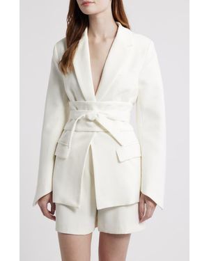 Odd Muse The Ultimate Muse Belted Blazer - White