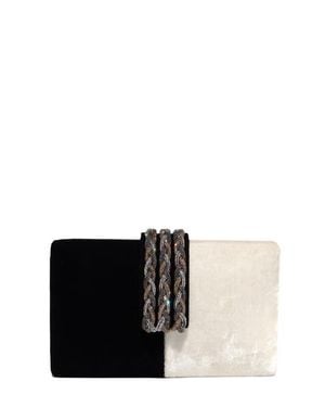 Simitri Braided Fringe Clutch - Black