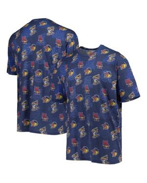 Boxercraft Toledo Mud Hens Allover Print Crafted T-Shirt - Blue