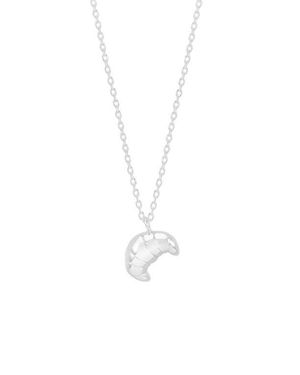 Estella Bartlett Croissant Charm Necklace - White