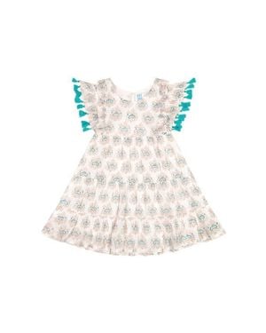 MER ST BARTH The Sophie Girls Tassel Dress - Multicolor