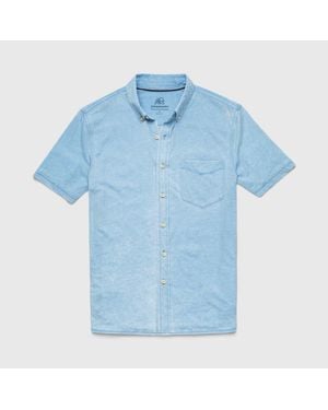 Surfside Supply Tony Burnout Knit Shirt - Blue