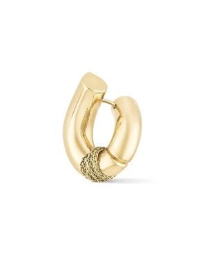 Tabayer Oera Chain Hoop Earrings - Metallic