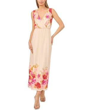 Halogen® Print Sleeveless Back Tie Maxi Dress - Red