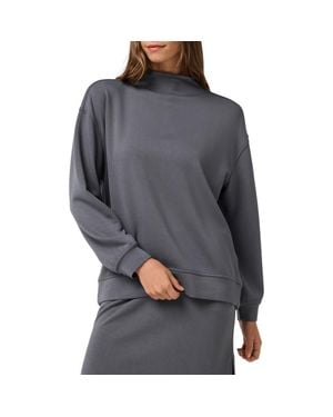 Travis Mathew Skyloft Soft Funnel Neck Sweatshirt - Gray