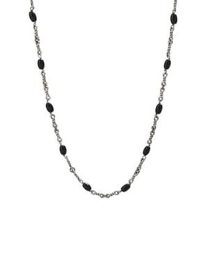 Degs & Sal Onyx Twisted Cable Chain Necklace - Metallic