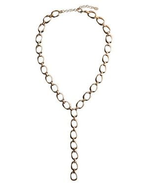Mango Long Link Y-Necklace - Blue