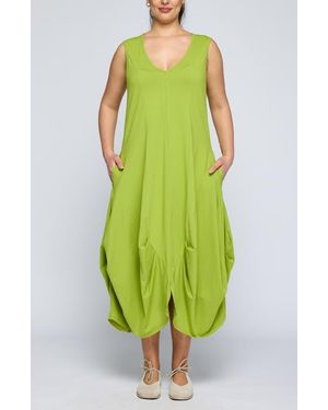 Luukaa Calista Voluminous Jersey Dress - Green