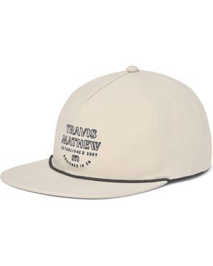 Travis Mathew Salted Shore Adjustable Snapback Cap - Natural