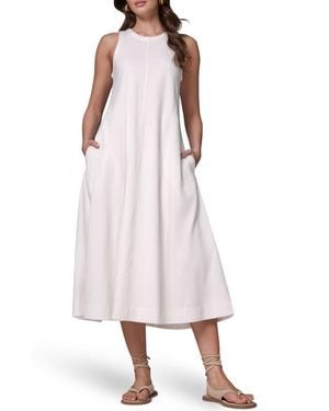 Donna Karan Sleeveless Cotton Jersey Maxi Dress - Pink