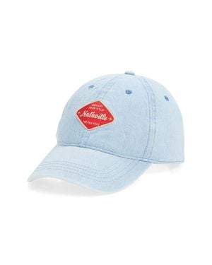 BP. Denim Graphic Baseball Cap - Blue