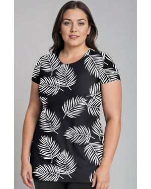 Calypsa Plus Size Anna Swim Tunic - Gray