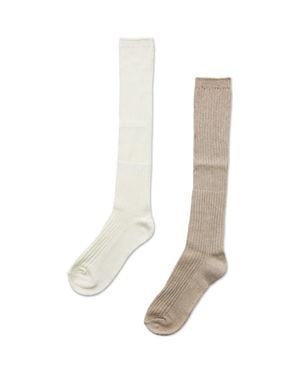 Belle & Bloom Go For It 2 Pack Socks - White