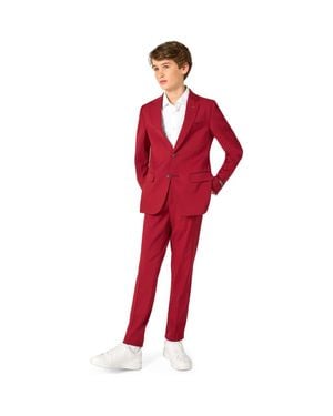 Opposuits Kids' Daily Bright Burgundy Stretch Suit - Red