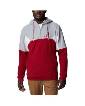 Columbia Alabama Tide Lodge Quarter-Zip Hoodie - Red