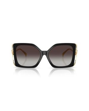 Versace 58Mm Square Sunglasses - Black