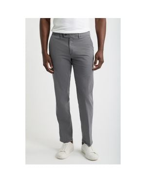 Brax Evans Flat Front Straight Leg Chinos - Gray