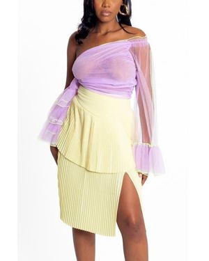 Bohn Jsell Palmalita One-Shoulder Crop - Purple