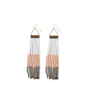 Fosterie Audra Embera Earring - White